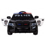 Elektrické autíčko - policajné - čierne